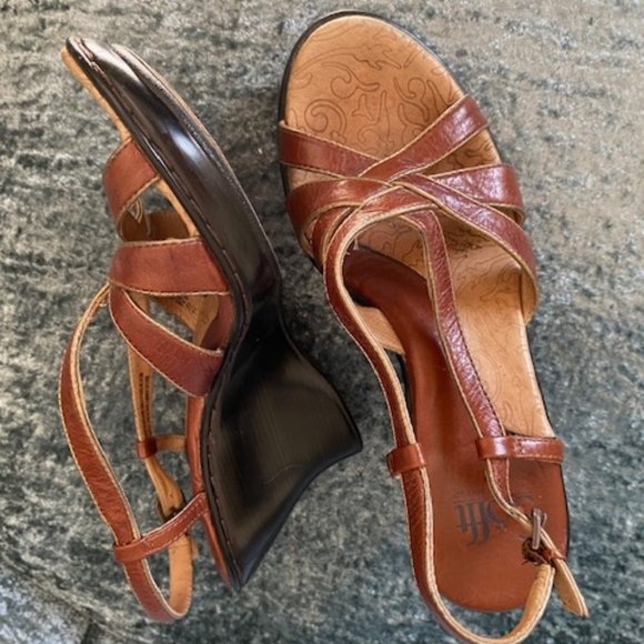 Comfortable Leather Wedges - Picture 4 of 4